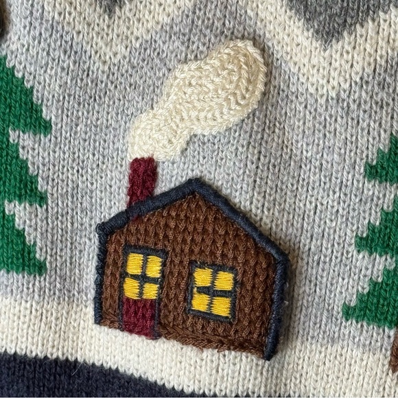 Hanna Andersson Tannenbaum Hoodie Cardigan Cotton & Wool 6-12M - Picture 5 of 13